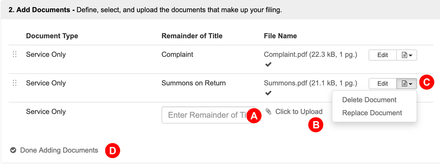 Add Documents