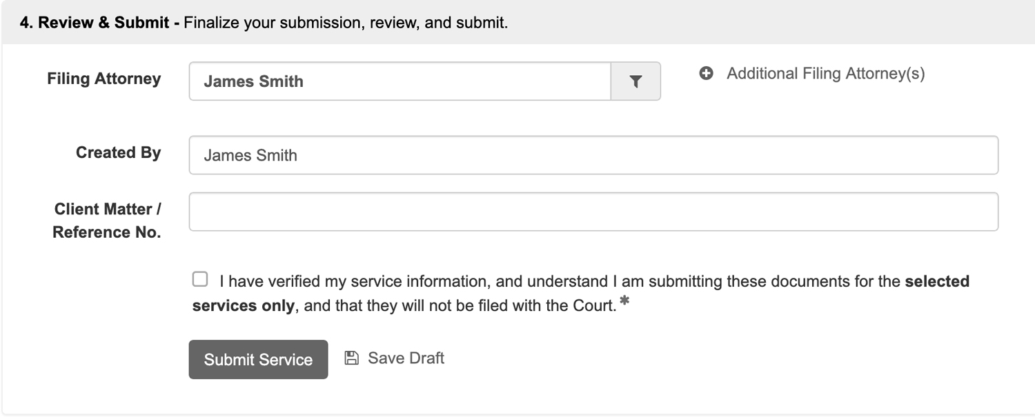 Review & Submit