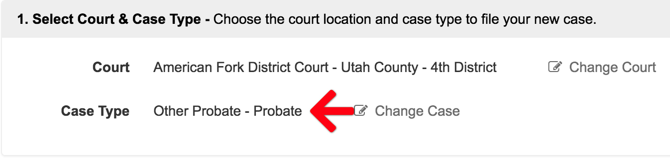 File a Foreign Probate in the Utah State Courts through Green Filing